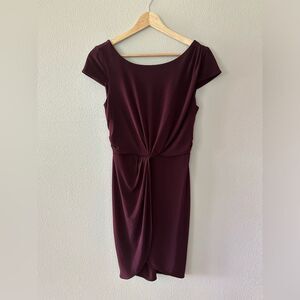 Victoria’s Secret Burgundy Twist Front Mini Sheath Dress Size Small